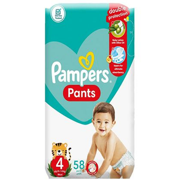 Show details for Pampers Jumbo Pants Size 4 58 Diapers Picture of Pampers Jumbo Pants Size 4 58 Diapers