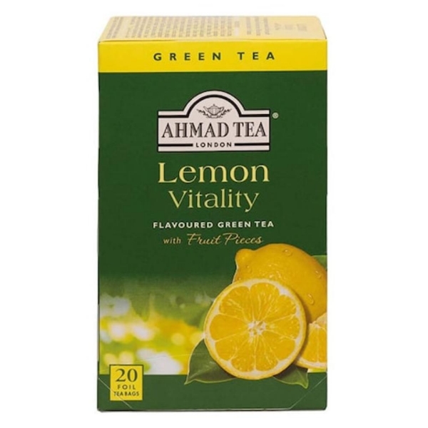 Show details for Ahmed Green Tea Lemon 25 Tea Bags Picture of Ahmed Green Tea Lemon 25 Tea Bags