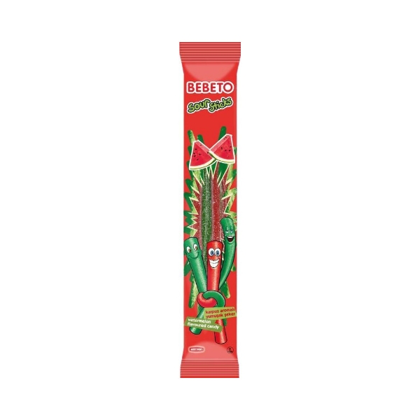 Show details for Bebeto Watermelon Jelly Sticks - 30gm Picture of Bebeto Watermelon Jelly Sticks - 30gm