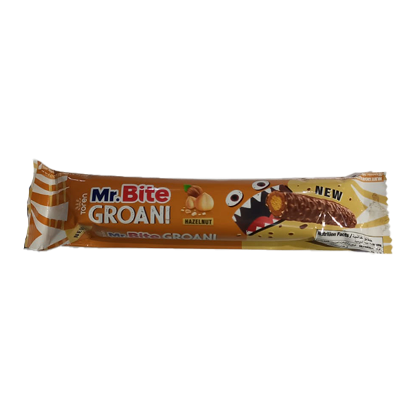 Show details for Mr. Bite Gran Chocolate with hazelnut cream 35 g Picture of Mr. Bite Gran Chocolate with hazelnut cream 35 g