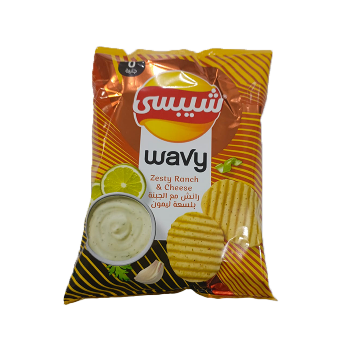Picture of Wavy Ranch Chips with Cheese and Lemon Twist 24g