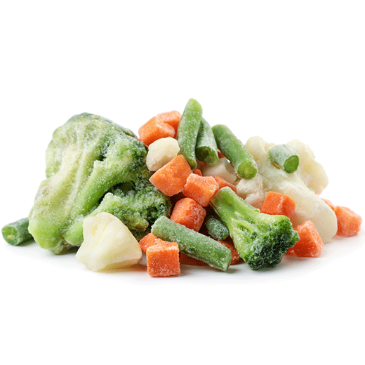 صورة لقسم خضروات مجمدة