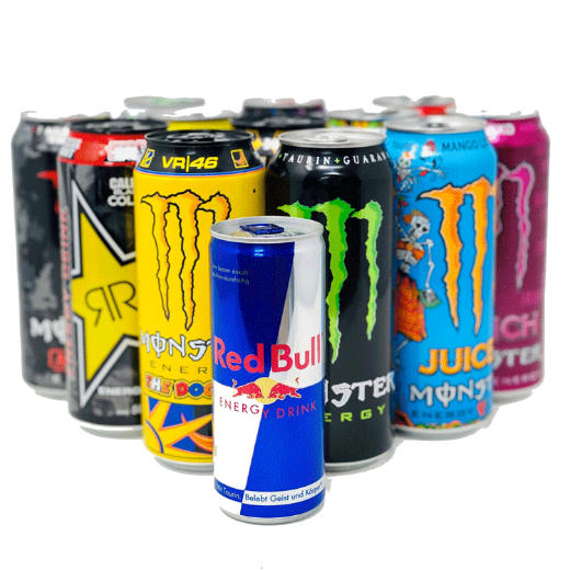 صورة لقسم المشروبات الغازية ومشروبات الطاقة