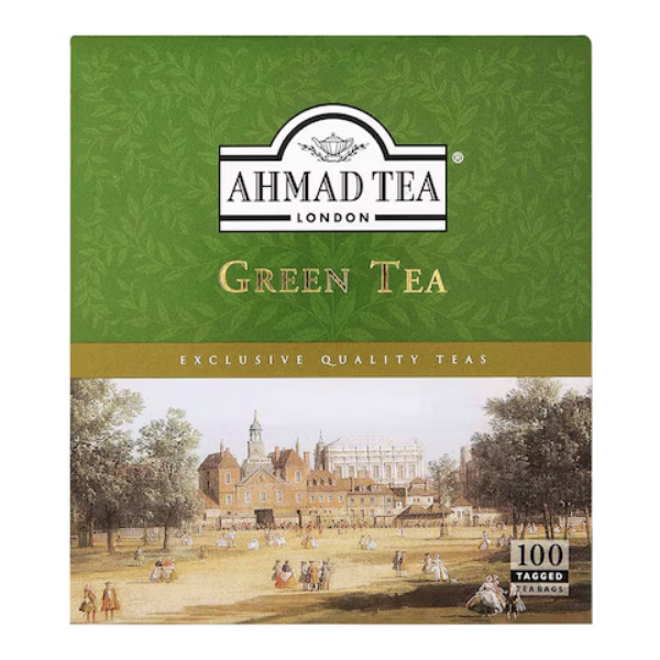 Show details for Ahmad Green Tea 100 Teabags Picture of Ahmad Green Tea 100 Teabags