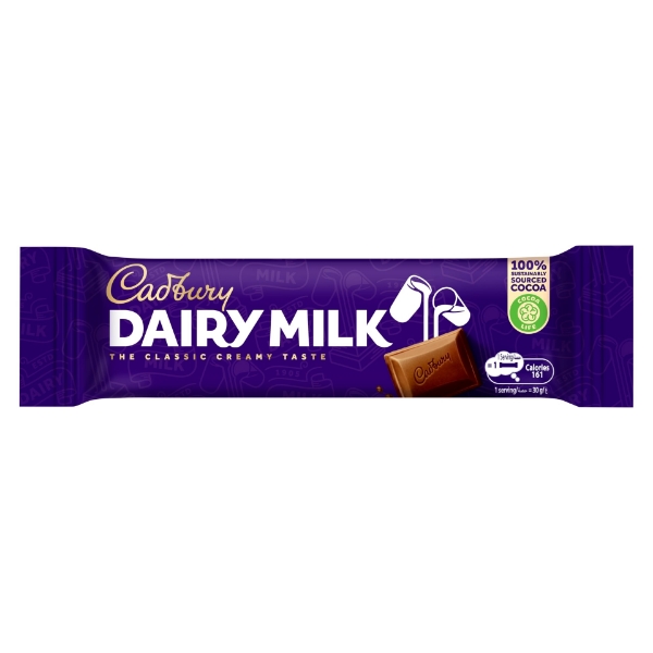 Show details for Cadbury Dairy Milk Chocolate 30g Picture of Cadbury Dairy Milk Chocolate 30g