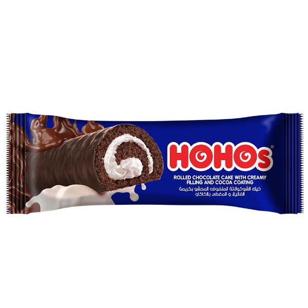 Show details for HoHos Chocolate Cake Wrapped in Vanilla Cream Picture of HoHos Chocolate Cake Wrapped in Vanilla Cream