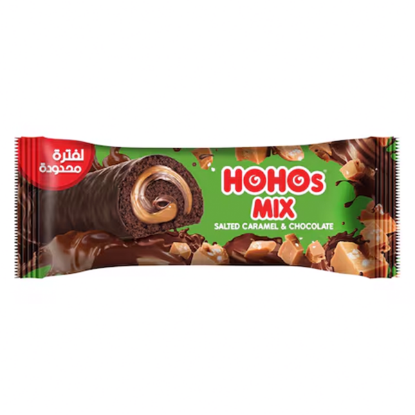 Show details for HoHos Mix Cake Wrap Salted Caramel and Chocolate Picture of HoHos Mix Cake Wrap Salted Caramel and Chocolate