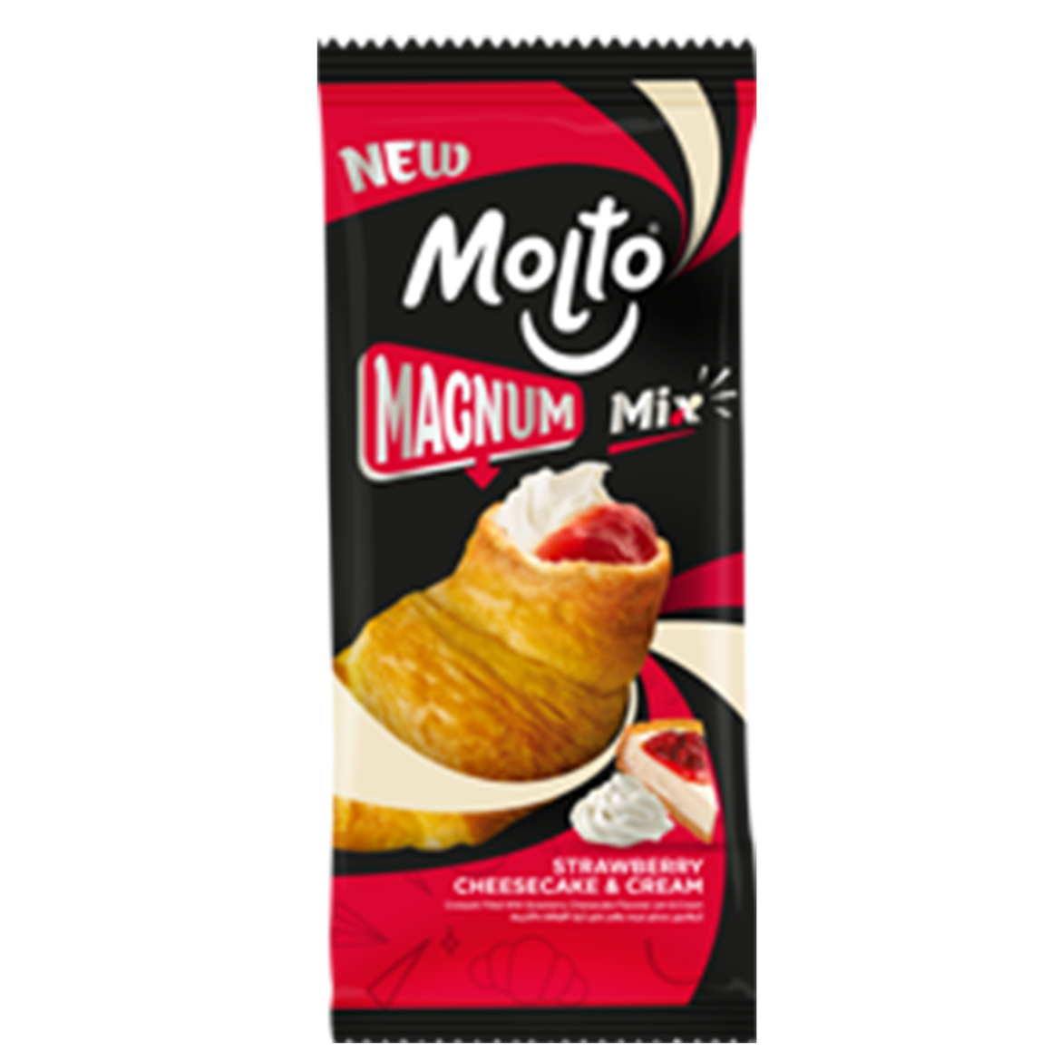 Picture of Molto Magnum Mix Croissant Jam Cheesecake Strawberry and Cream 1pc