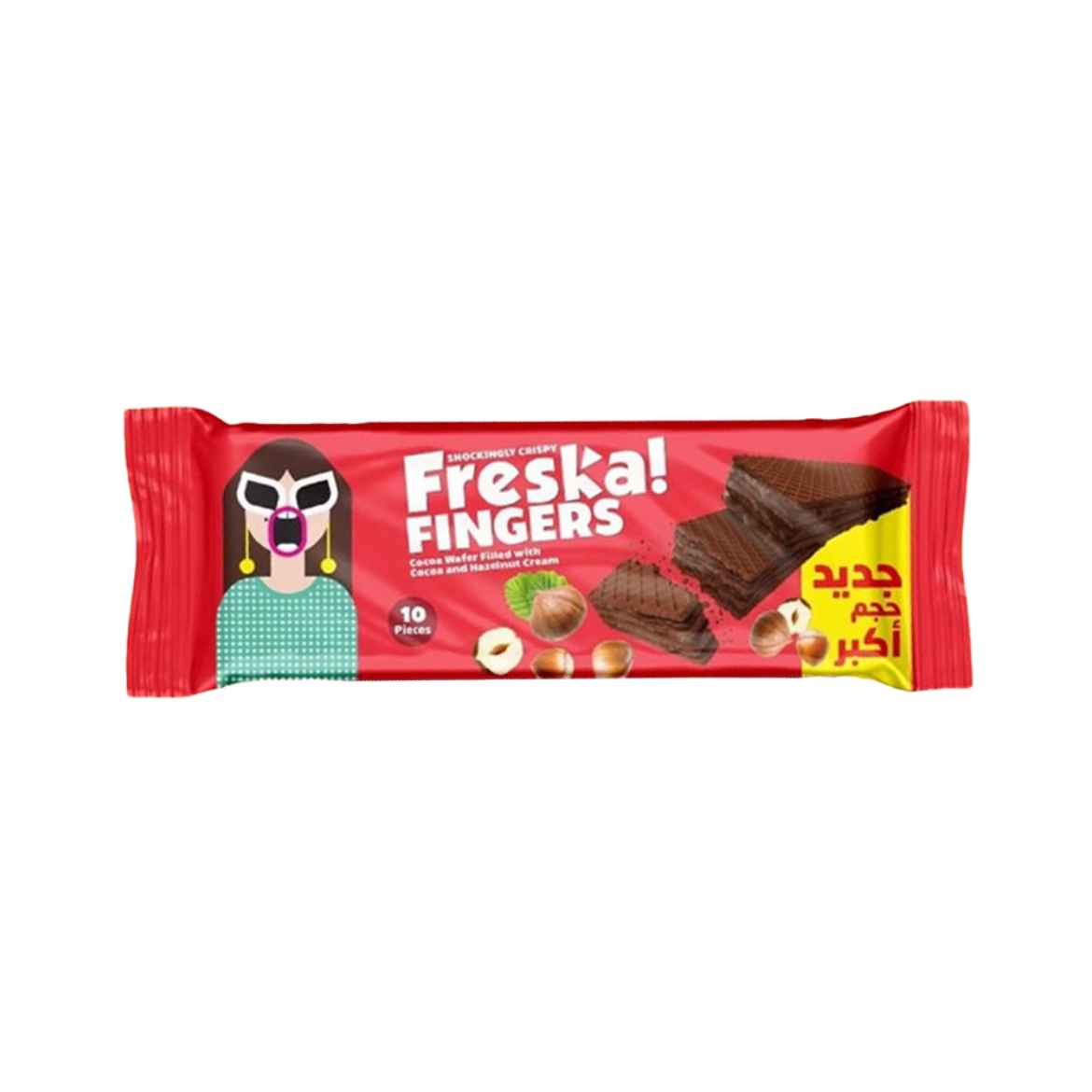 Picture of Freska Fingers Cocoa Wafer Biscuits with Hazelnut Cream 8 Pcs