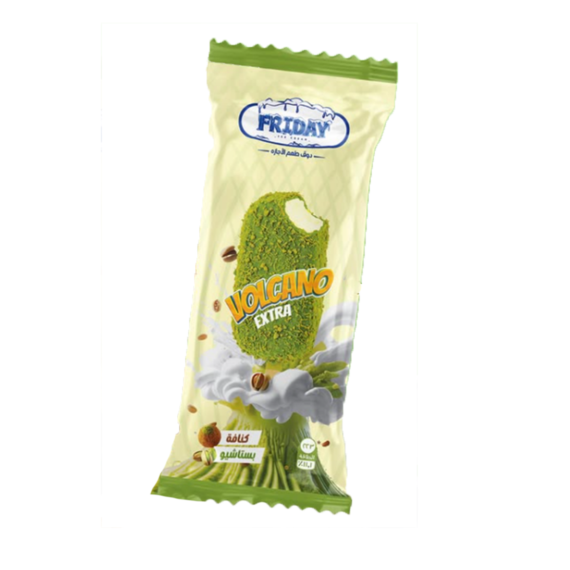 Picture of Friday Ice Cream Volcano Extra Kunafa & Pistachio Vanilla 100ml