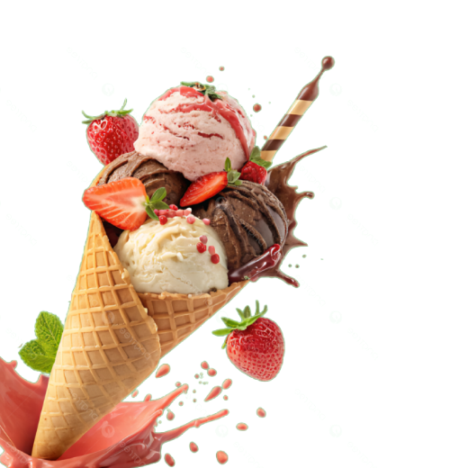 صورة لقسم ايس كريم