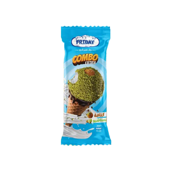 Show details for Friday Ice Cream Combo Extra Kunafa & Pistachio 120ml Picture of Friday Ice Cream Combo Extra Kunafa & Pistachio 120ml