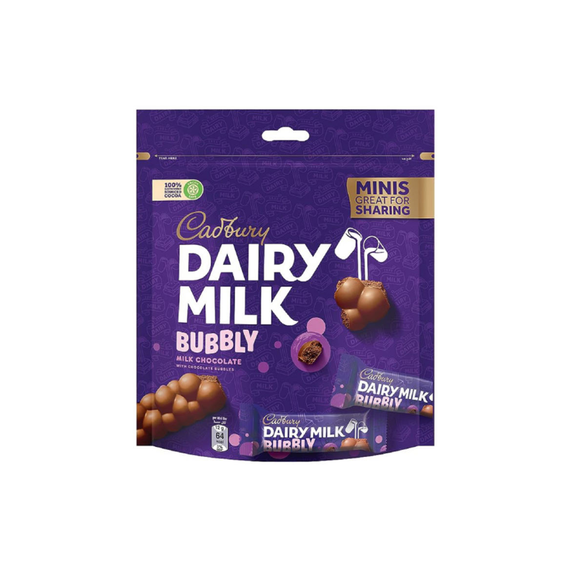 Picture of Cadbury Dairy Milk Mini Bubbly Chocolate 168g