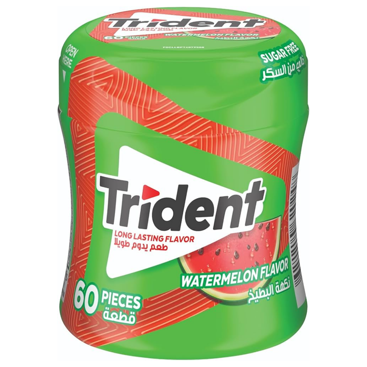 Picture of Trident Watermelon Flavored Chewing Gum, 60 Count