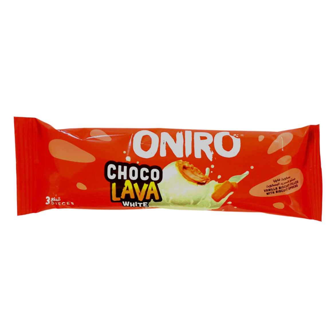 Picture of Oniro Chocolava Vanilla Biscuit with Spread 3 Pieces