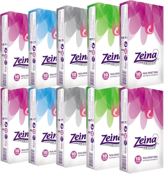 Show details for Zeina pocket tissue packet 10 pcs Picture of Zeina pocket tissue packet 10 pcs