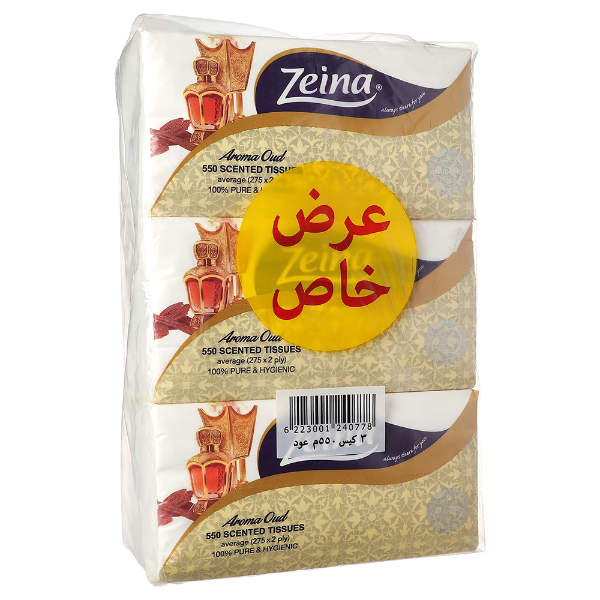 Show details for Zeina Oud Fruit Tissues, 500 Tissues, 3 Pcs offer Picture of Zeina Oud Fruit Tissues, 500 Tissues, 3 Pcs offer