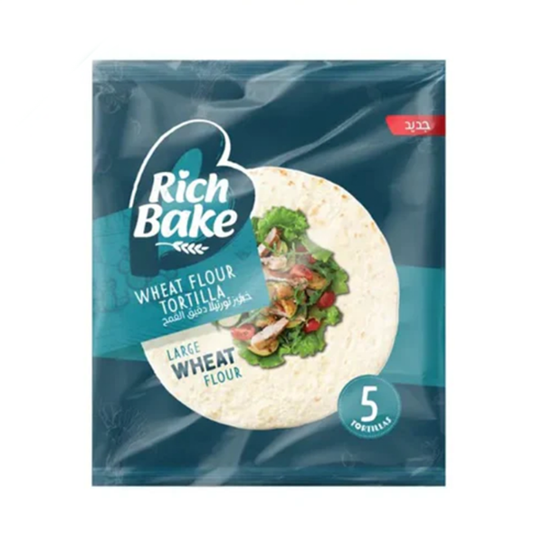 Show details for Rich Bake Large Tortilla Bread (5 pieces) Picture of Rich Bake Large Tortilla Bread (5 pieces)