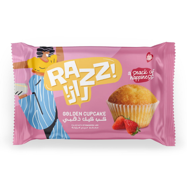 Show details for 1pc Golden Strawberry Jam Cupcakes Picture of 1pc Golden Strawberry Jam Cupcakes