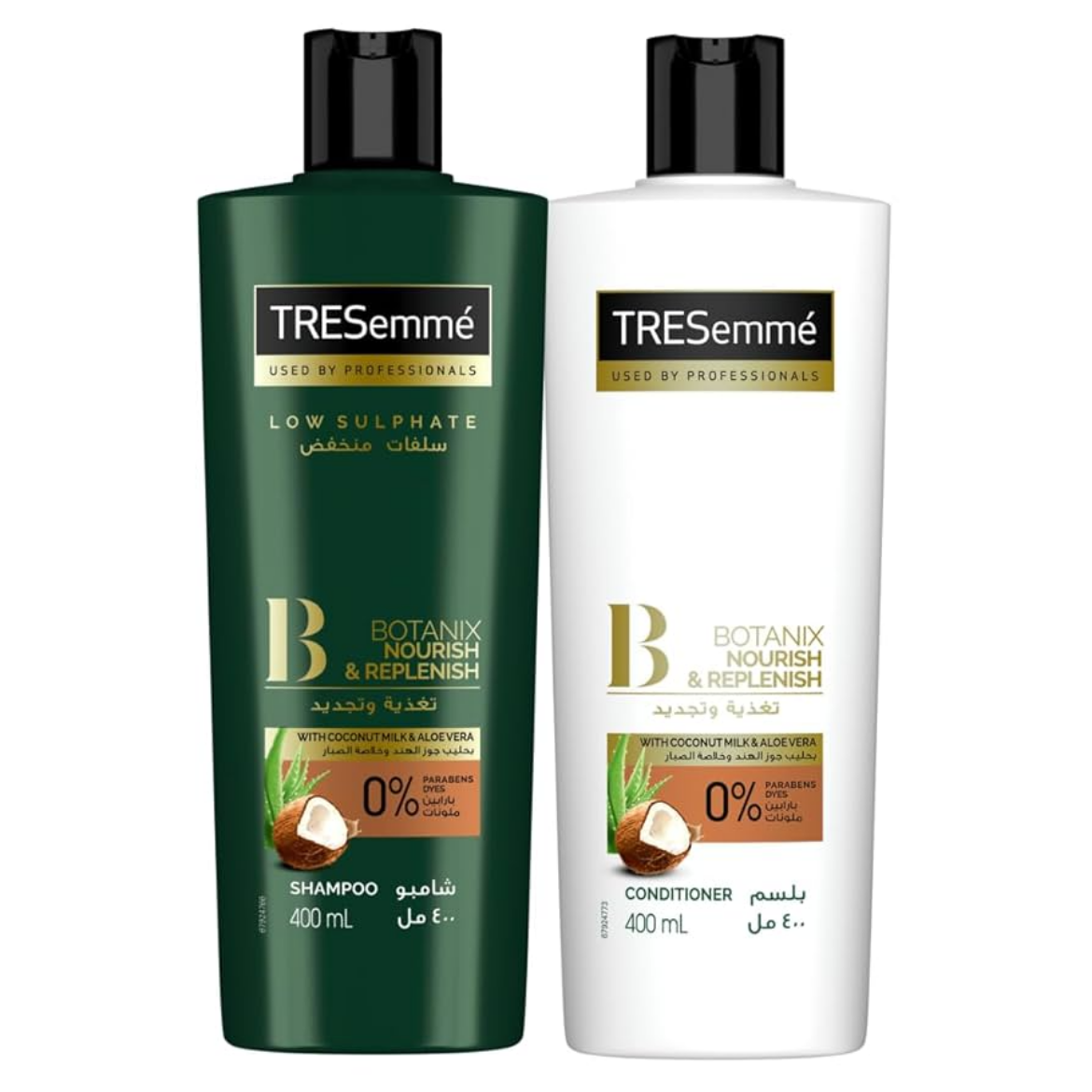Picture of TRESemmé Shampoo and Conditioner with Coconut Oil and Aloe Vera 400ml Offer (2 pieces)
