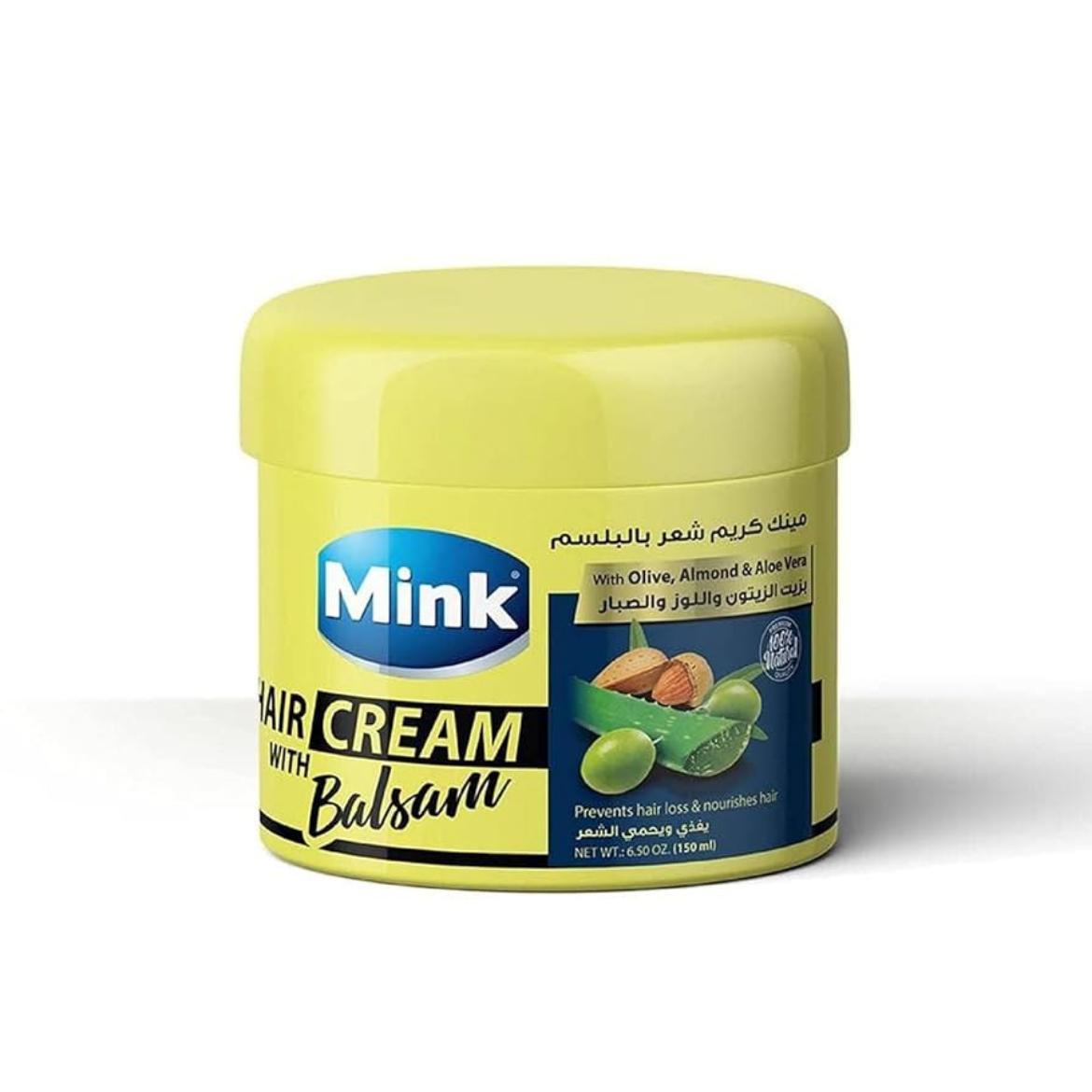Picture of Mink Hair Cream with Conditioner, Olive Oil, Almond and Aloe Vera 200ml