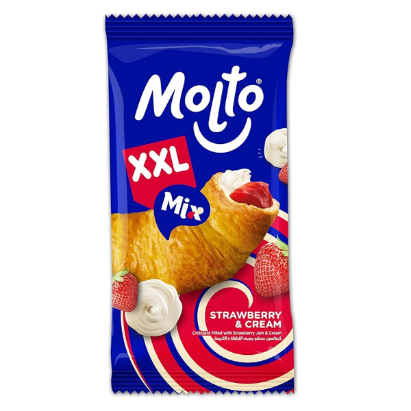 Show details for Molto XXL Mix Strawberry and Cream 1 ct Picture of Molto XXL Mix Strawberry and Cream 1 ct