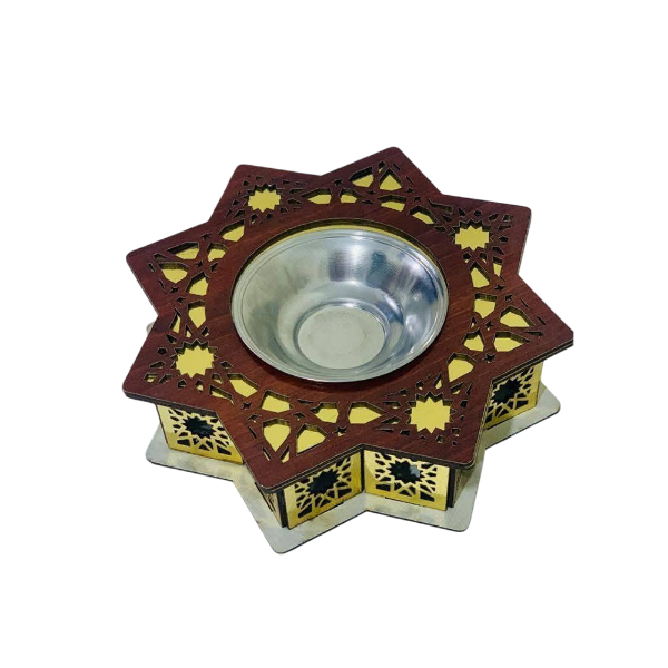 Show details for Royal star-shaped incense burner Picture of Royal star-shaped incense burner