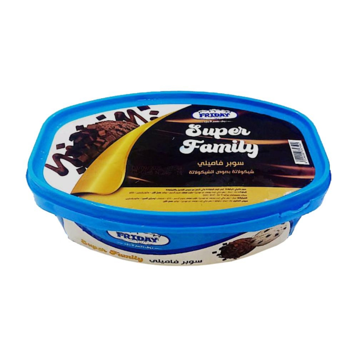 Picture of Friday Super Family Ice Cream with Chocolate Sauce 800ml