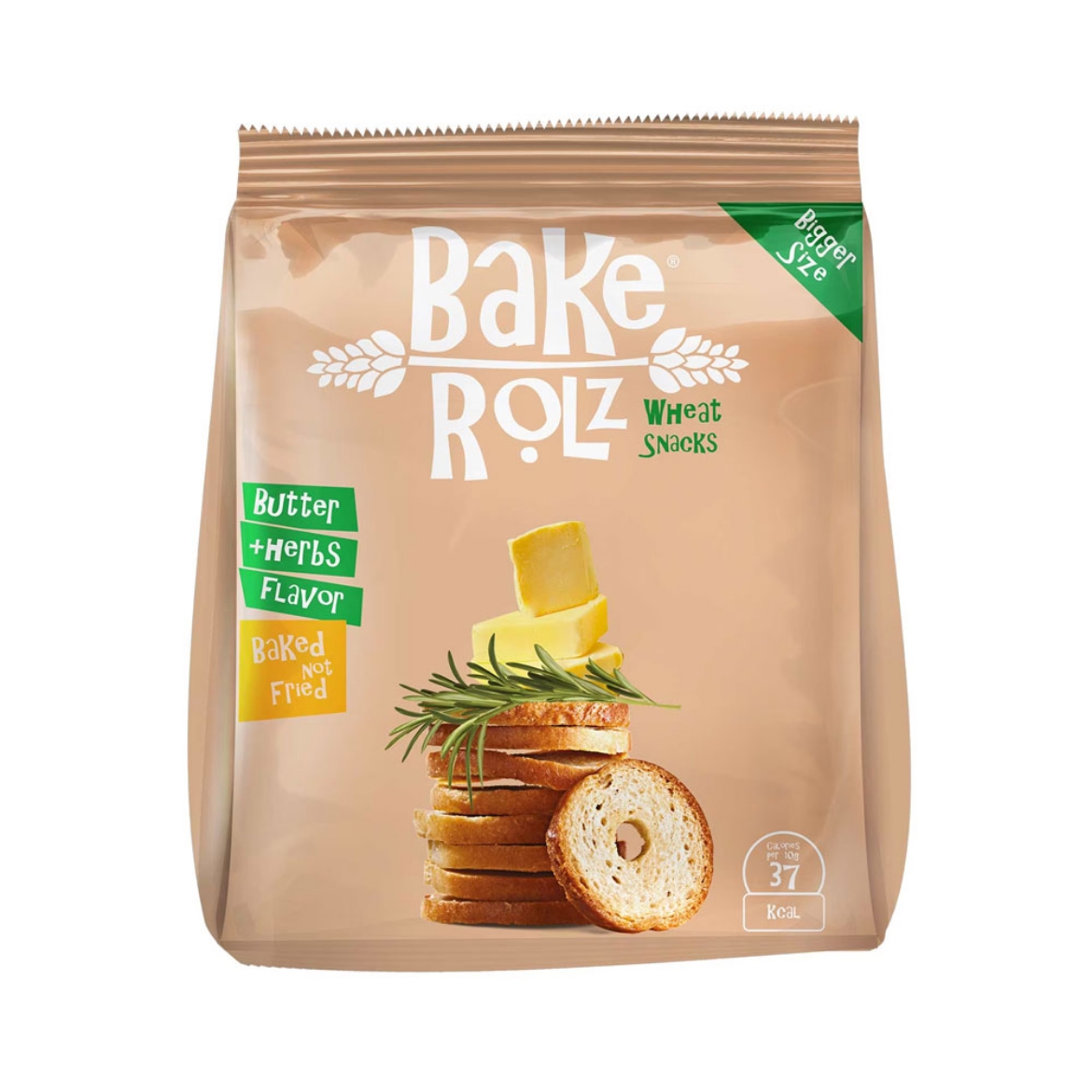 Picture of Bake Rolz Wheat Snacks Butter & Spice