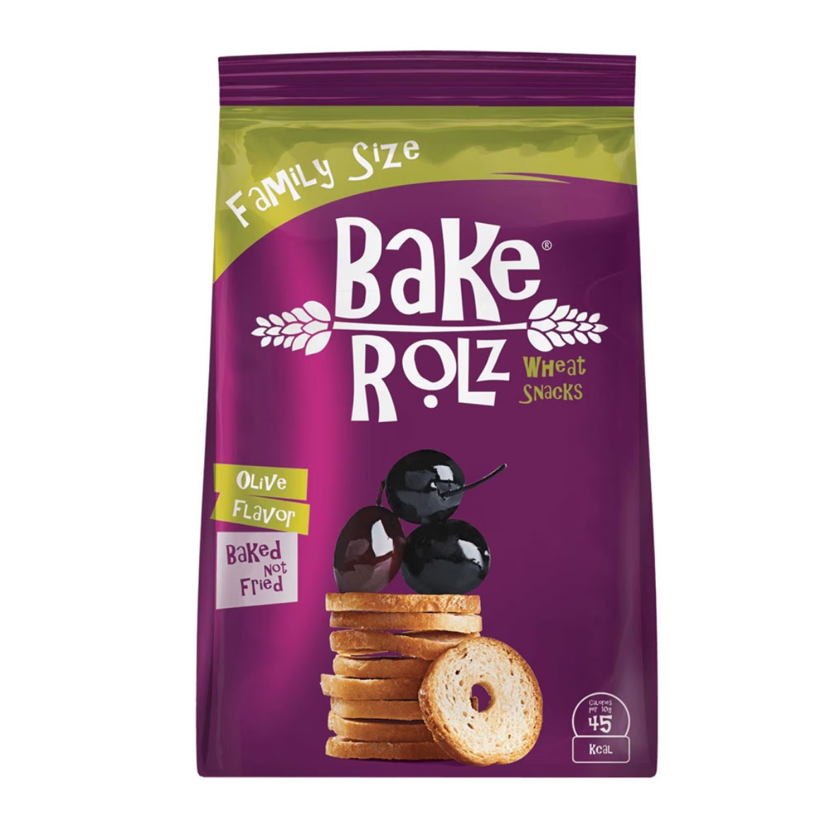 Picture of Bake Rolz Wheat Snacks Olive