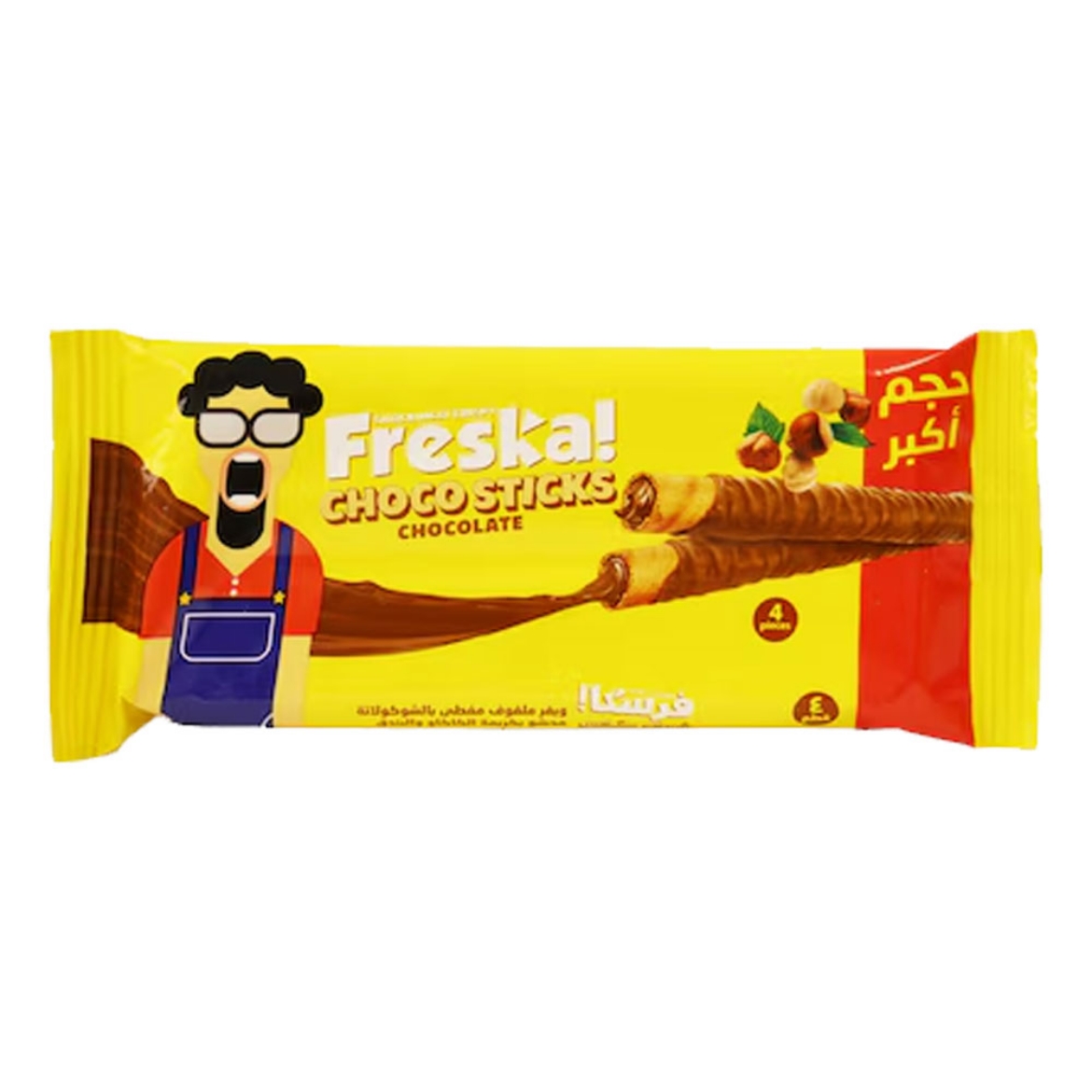 Picture of Freska Choco Sticks Chocolate & Hazelnut Wafer 4pk