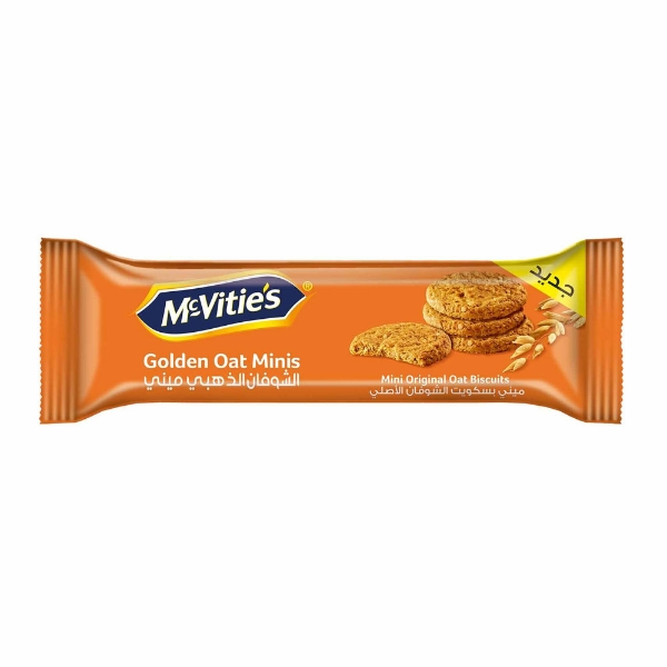 Show details for McVitie's Golden Oat Mini Biscuits 60g Picture of McVitie's Golden Oat Mini Biscuits 60g