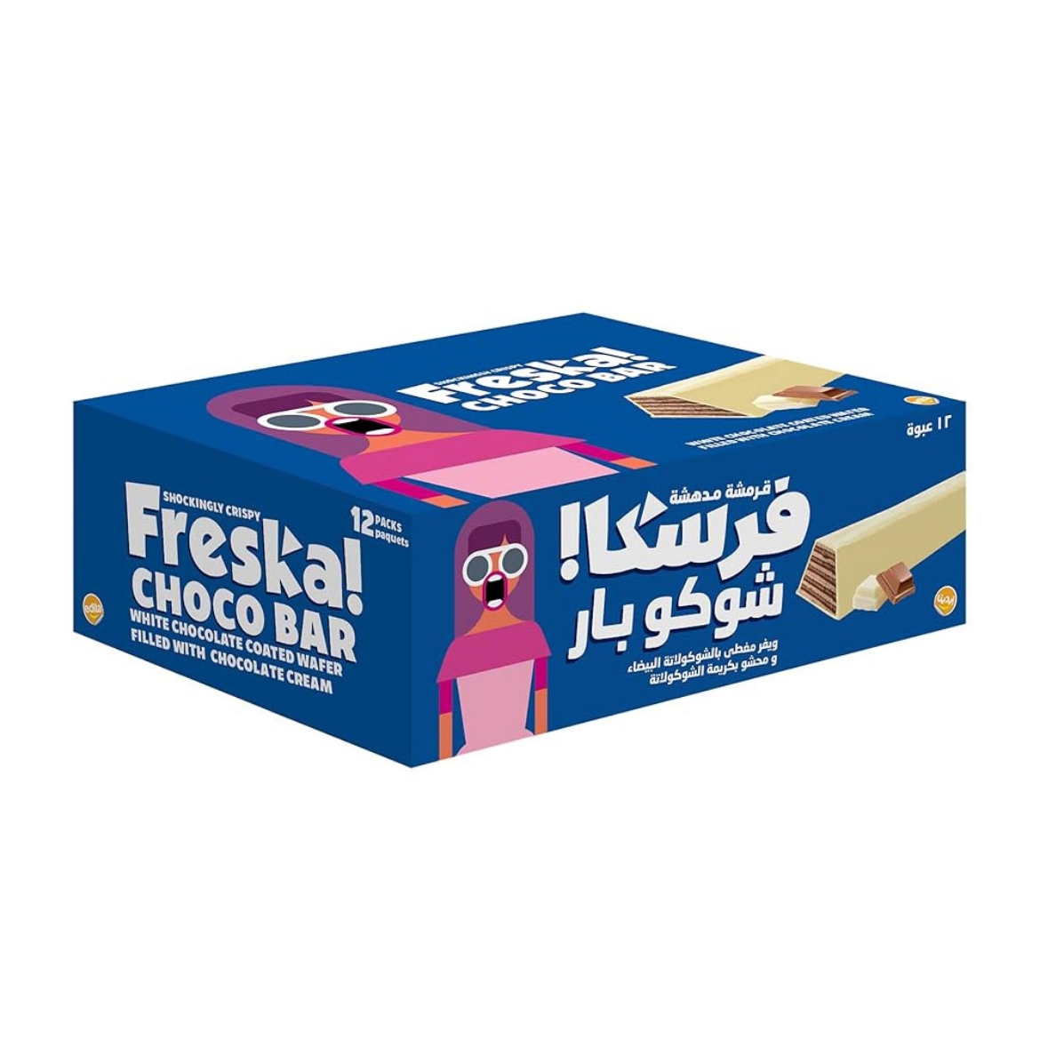 Picture of Freska Wafer Biscuits White Chocolate 1pc (12 pieces)
