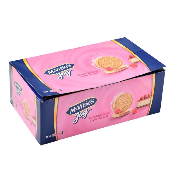 Show details for McVitie's Joy Raspberry Cheesecake Biscuits 6 pieces (6 pieces) Picture of McVitie's Joy Raspberry Cheesecake Biscuits 6 pieces (6 pieces)