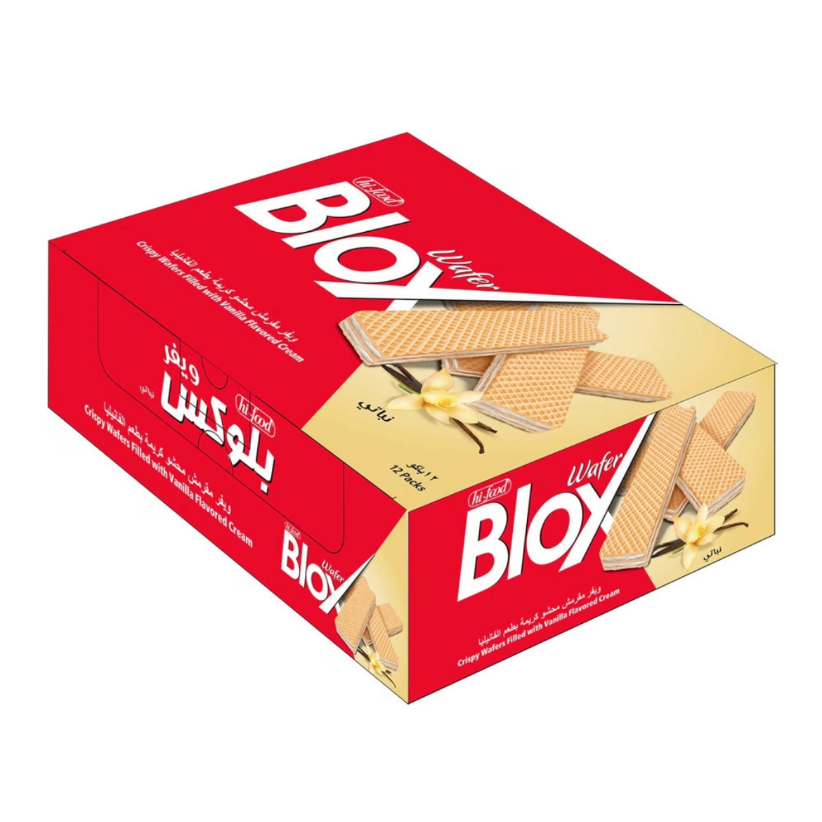 Picture of Blox Vanilla Cream Wafer Biscuits 30g (12 pieces)