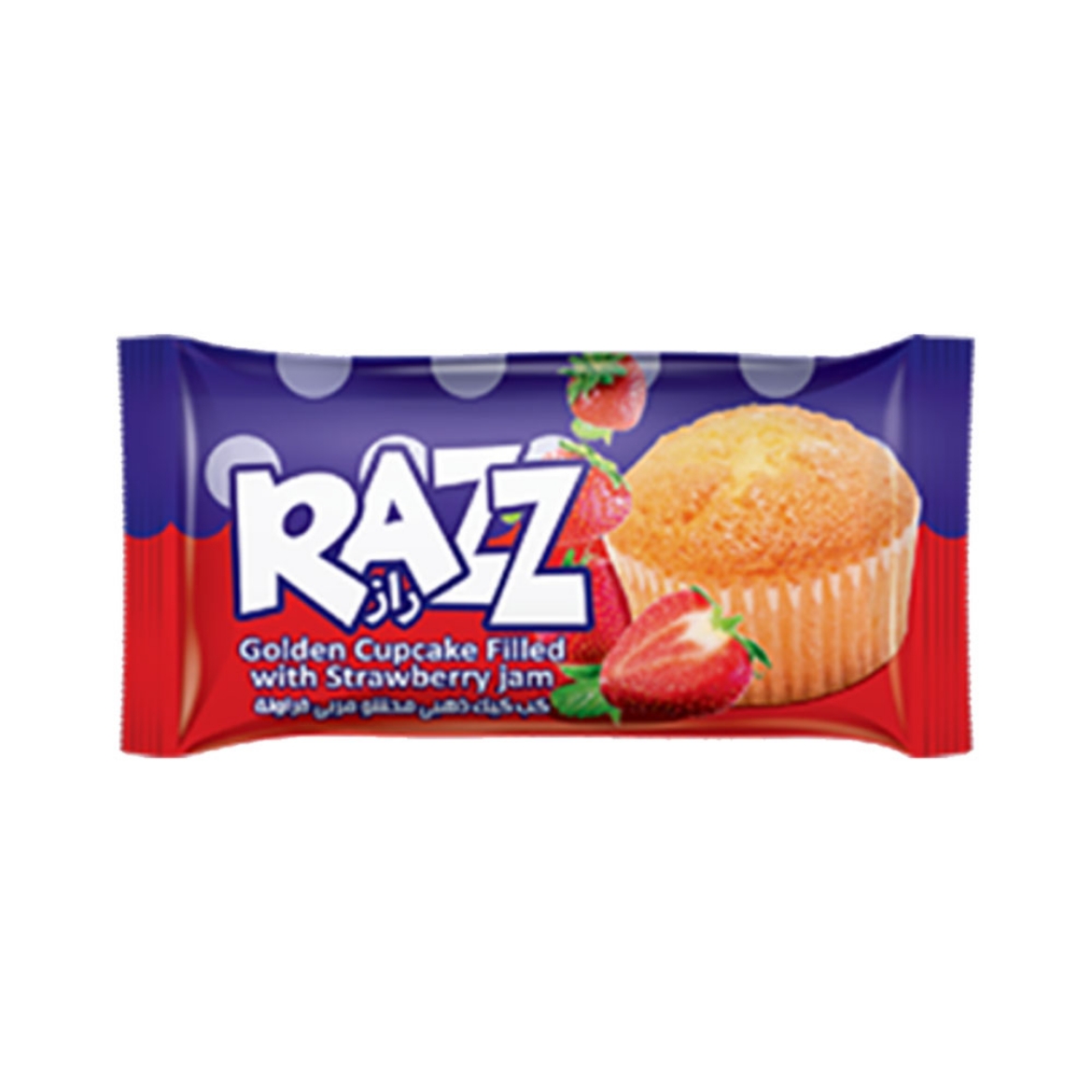 Picture of Razz Golden Strawberry Jam Cupcakes 1pc (12 pieces)