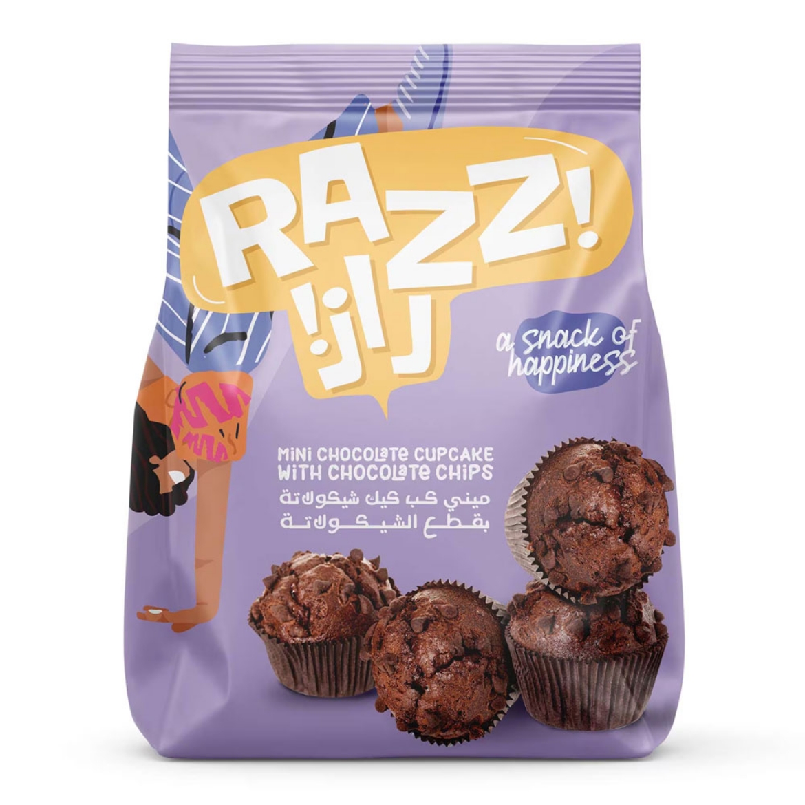 Picture of Razz Vanilla Cupcakes with Chocolate Chunks 40g