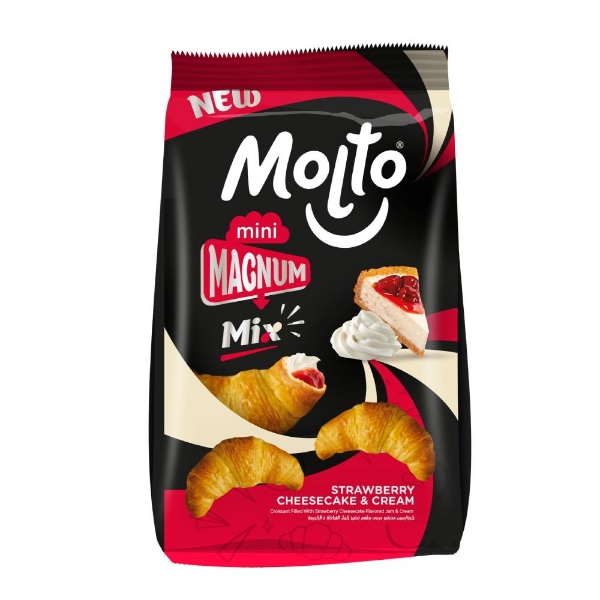 Show details for Molto Mini Magnum Cream & Strawberry 83g Picture of Molto Mini Magnum Cream & Strawberry 83g