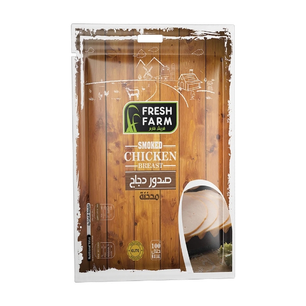 Show details for Fresh Farm Smoked Chicken Breasts (200g) Picture of Fresh Farm Smoked Chicken Breasts (200g)