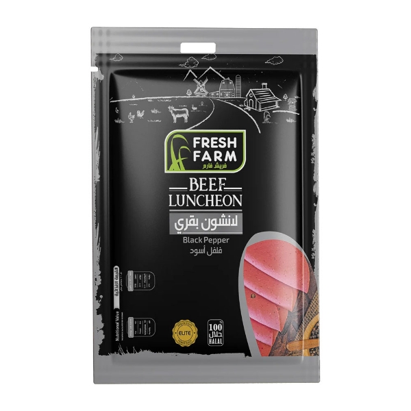 Show details for Fresh Farm Beef Luncheon Meat Pepper (200g) Picture of Fresh Farm Beef Luncheon Meat Pepper (200g)