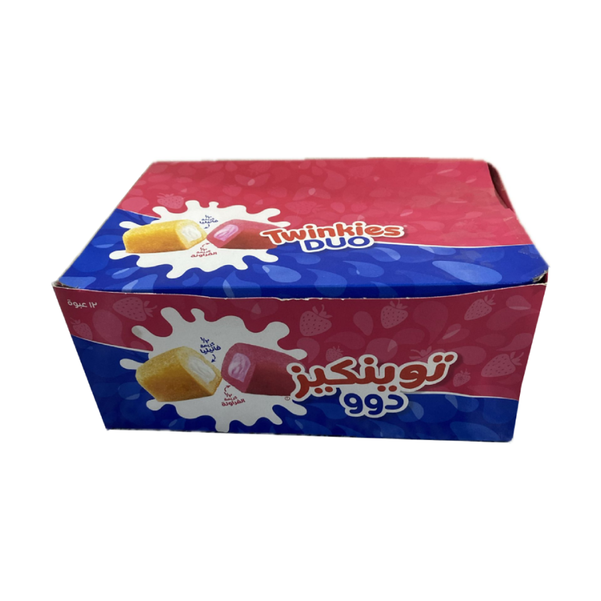 صورة توينكيز دوو كيك كريمة فراولة وكريمة فانيليا 1ق (ع×12)