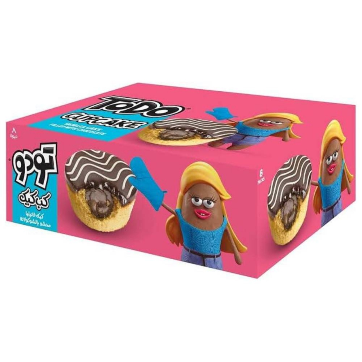 صورة تودو كب كيك بالشكولاته 1ق (ع×8)