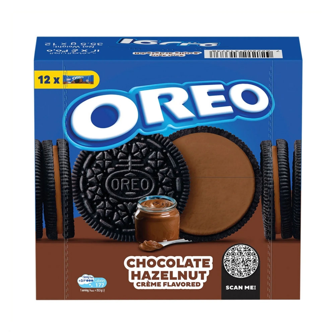 Picture of Oreo chocolate cream biscuit, 8 pieces (12 pieces total)