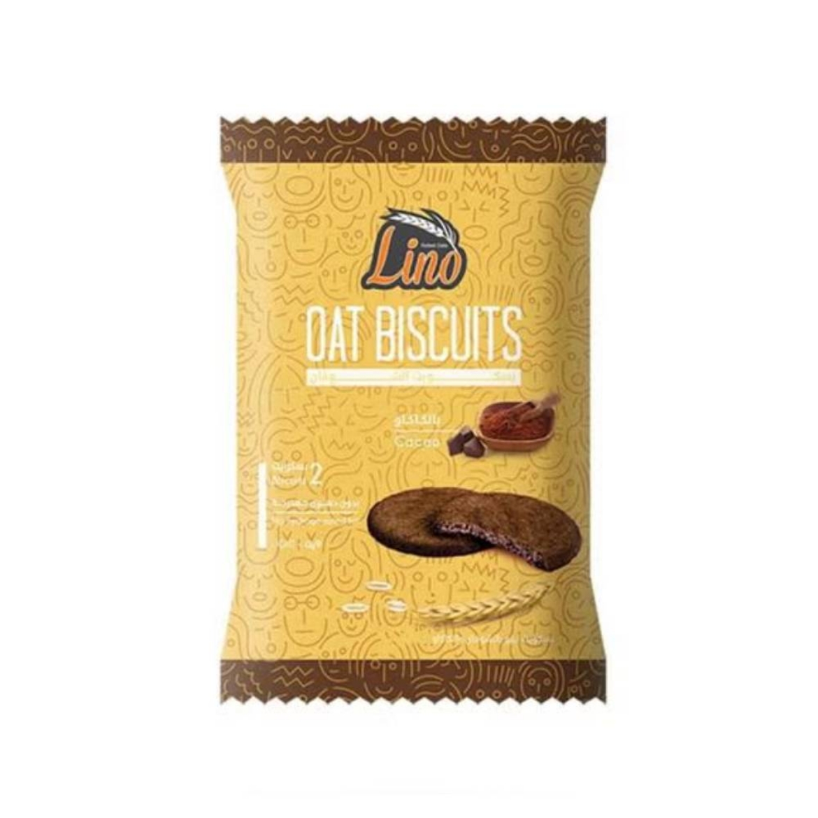 صورة لينو بسكويت شوفان كاكاو 30جم