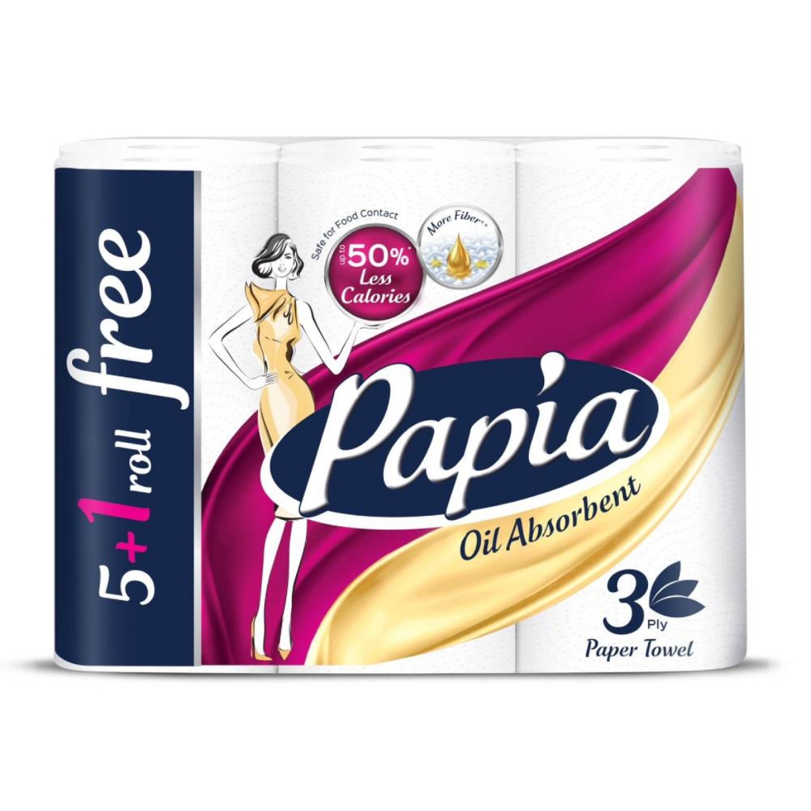 صورة بابيا مناديل مطبخ لامتصاص الزيت  3طبقه 5+1بكره