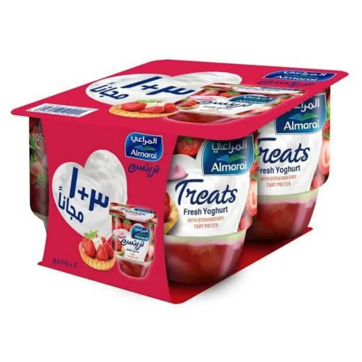 صورة المراعى زبادى تريتس فراوله تارت 3+1ق 105جم