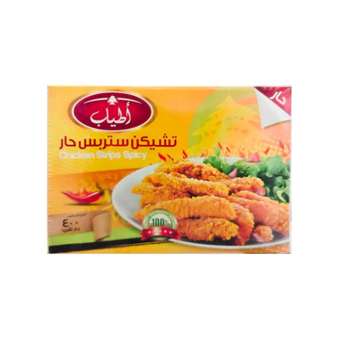 صورة اطياب تشيكن استربس حار 400جم