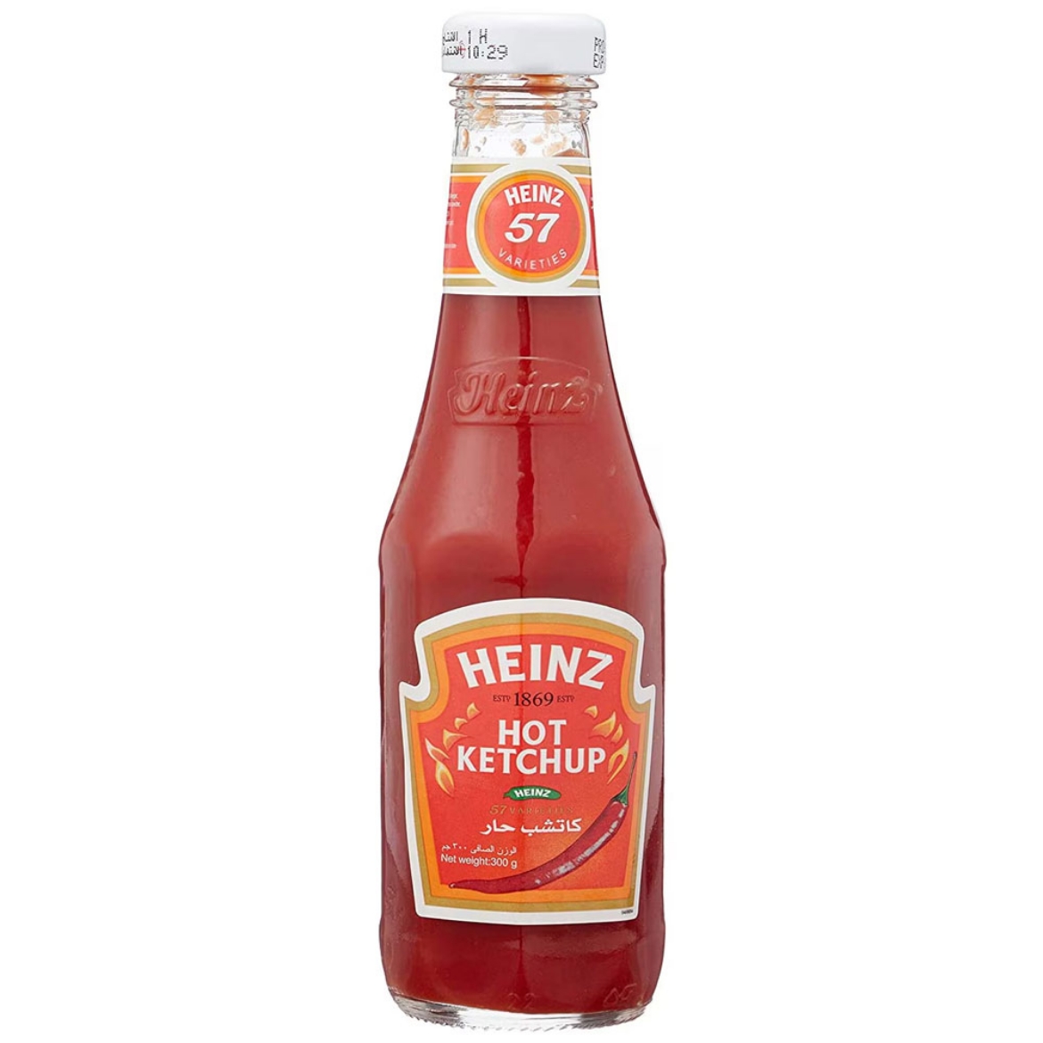 صورة هاينز كاتشب حار زجاج 300جم