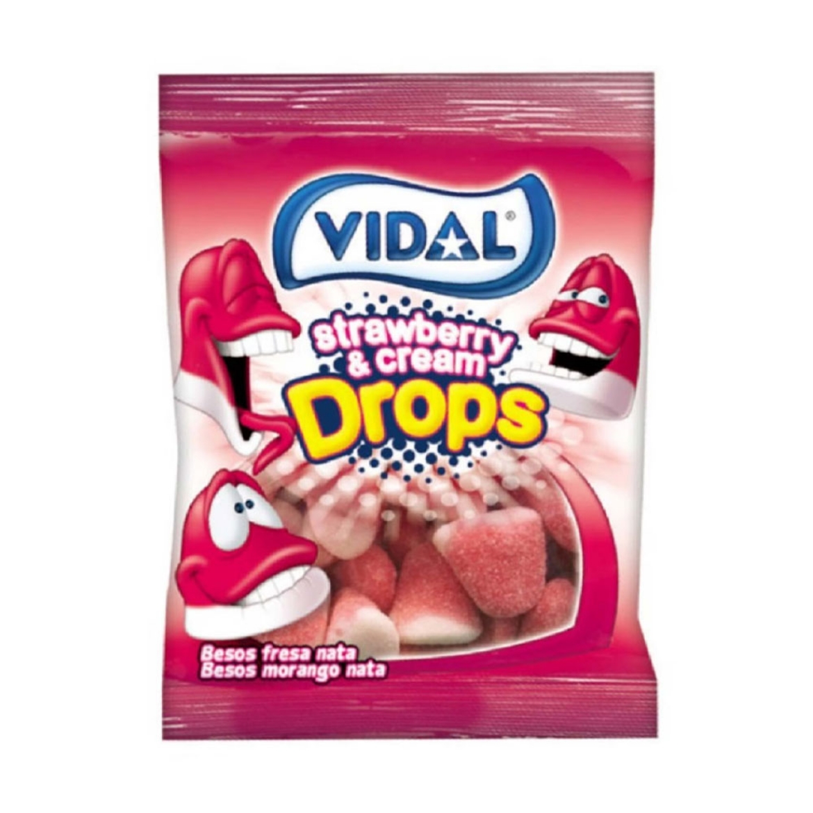 صورة فيدال جليى حبات فروالة وكريم 90جم